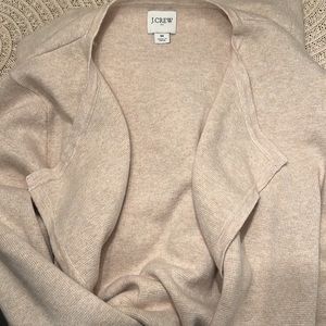 J. Crew Collarless Knit Blazer Women’s size M Heathered Beige